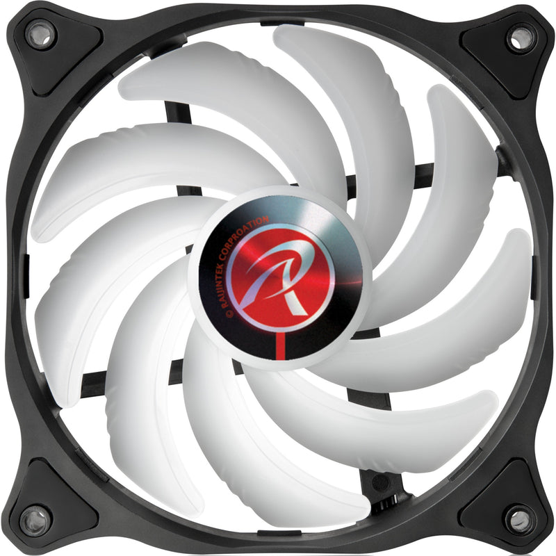 Load image into Gallery viewer, Raijintek eos 12 rbw add-2 rgb case fans (zwart, 2 stuks, 120 x 120 x 25 mm, pwm)
