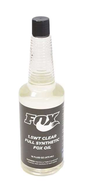 Fox racing shox suspension fluid 1.5wt 16oz.
