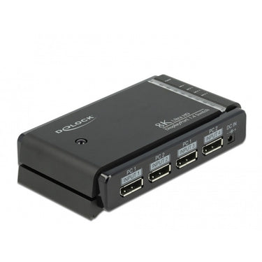 Delock displayport switch 2x 2 displayport in naar 1x 2 displayport out (zwart)