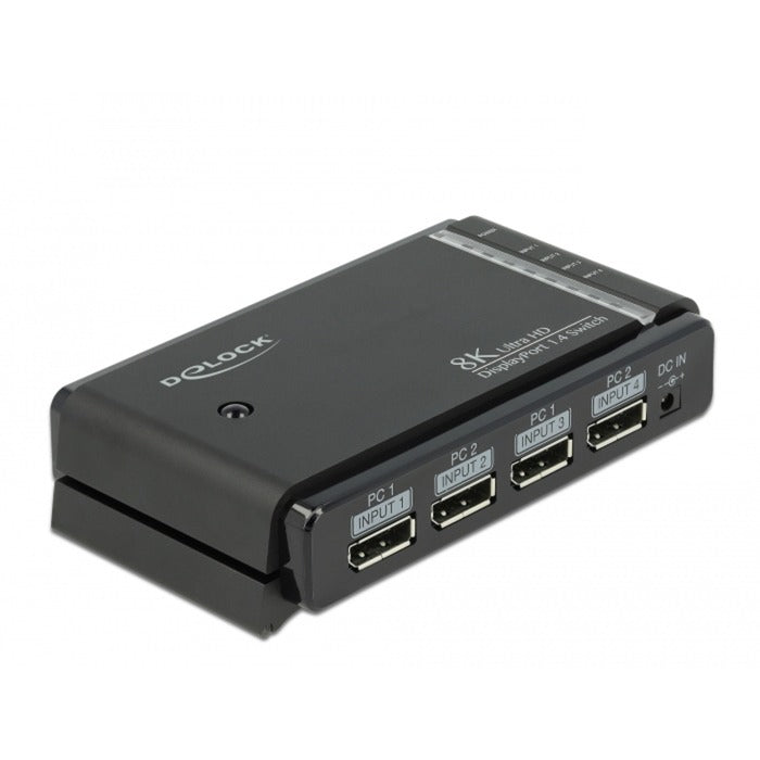 Load image into Gallery viewer, Delock displayport switch 2x 2 displayport in naar 1x 2 displayport out (zwart)
