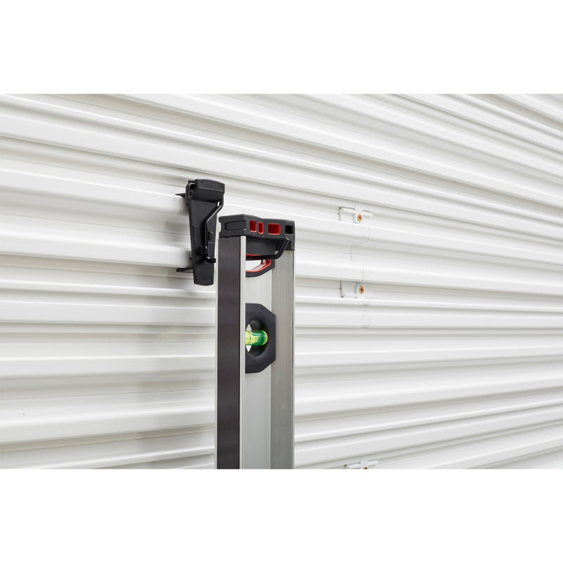 Load image into Gallery viewer, Stanley track wall - hakenassortiment small, 8 stuks houder (zwart)
