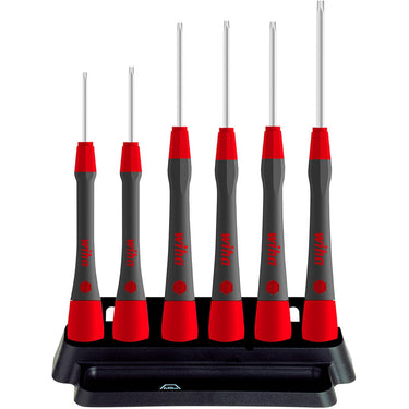Wiha fijnschroevendraaierset picofinish 42997 (grijs rood)