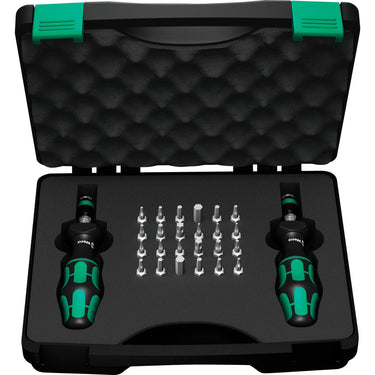 Wera 7440 41 kraftform momentschroevendraaier-set 0,3-3,0 nm (zwart groen, 26‑delig)