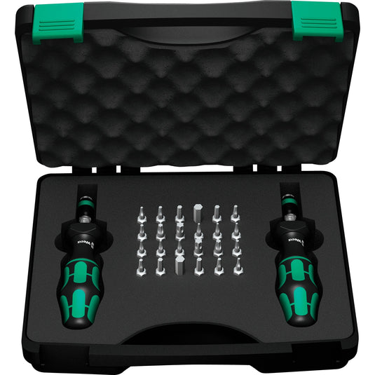 Wera 7440 41 kraftform momentschroevendraaier-set 0,3-3,0 nm (zwart groen, 26‑delig)