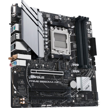 Asus prime b650m-a wifi ii socket am5 moederbord (zwart, raid, 2,5gb-lan, wlan, bt, sound, µatx)