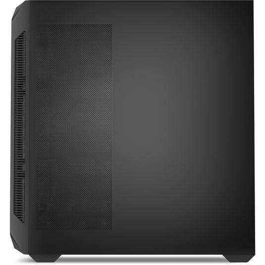Sharkoon ak5m rgb midi tower behuizing (zwart | 2x usb-a | 1x usb-c | rgb | tempered glass)