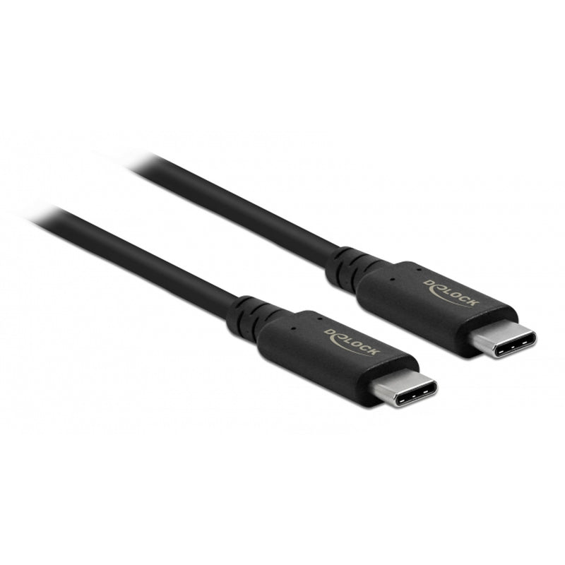 Load image into Gallery viewer, Delock usb4 40 gbps coaxial coax kabel (zwart, 0,8 meter)
