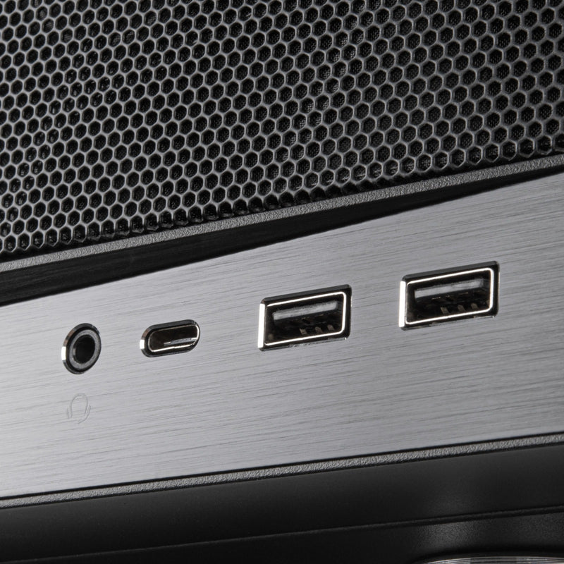 Load image into Gallery viewer, Silverstone sst-gd11b htpc behuizing (zwart | 2x usb-a | 1x usb-c)
