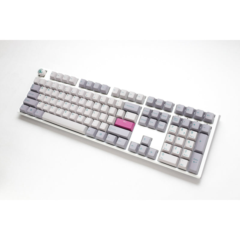 Load image into Gallery viewer, Ducky one 3 mist grey, toetsenbord (lichtgrijs, us lay-out, cherry mx red, rgb led, double-shot pbt, hot-swappable, quack mechanics)
