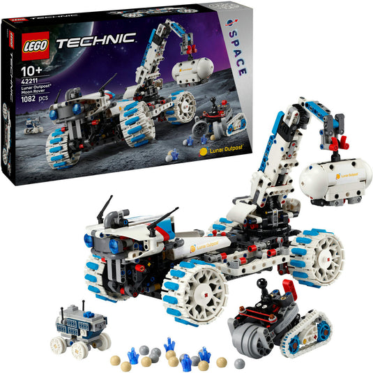 Lego technic 42211 lunar outpost maanrover ruimtevoertuig
