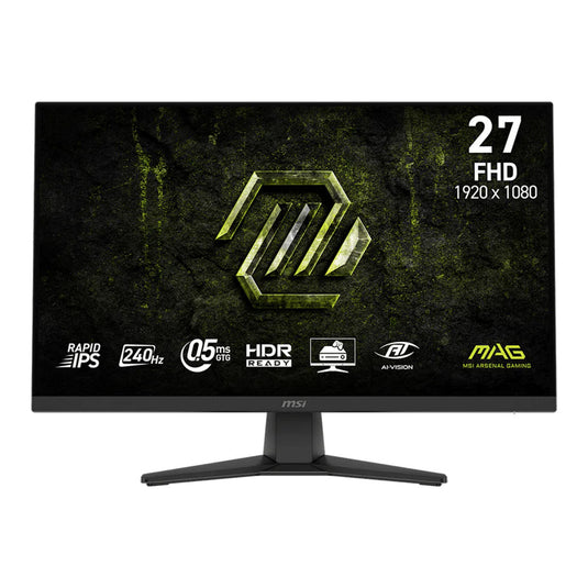 Msi mag 272f x24 27 gaming monitor (zwart, 2x hdmi, 1x displayport, amd freesync, 240 hz)