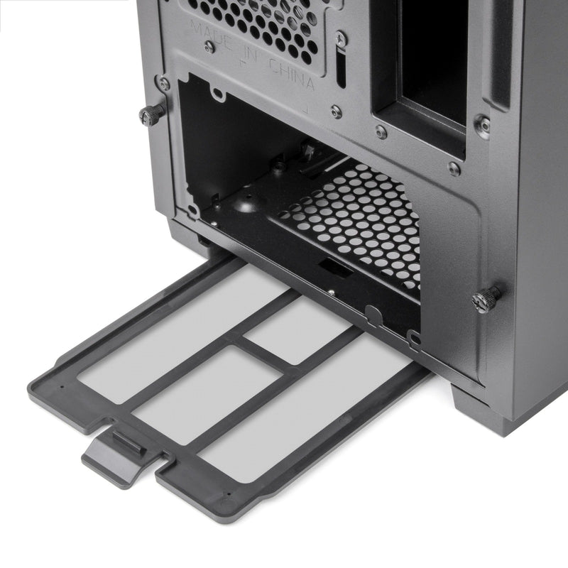Load image into Gallery viewer, Silverstone cs382 mini tower behuizing (zwart | 2x usb-a | 1x usb-c)
