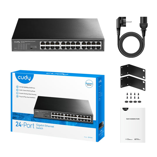 Cudy 24-port gigabit metal switch (zwart)