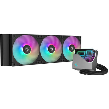 Deepcool lt360 argb waterkoeling (zwart, 4-pins pwm fan-connector)