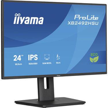 Iiyama prolite xb2492hsu-b1 24 monitor (zwart (mat), hdmi, displayport, 2x usb-a, usb-b, 120 hz)