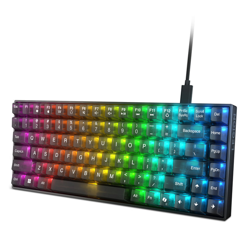 Load image into Gallery viewer, Lenovo legion k510 mini pro rgb mechanisch gaming toetsenbord (zwart, us lay-out (qwerty), 75%, brown switch, hot swap, usb)
