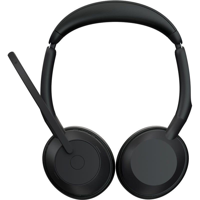 Afbeelding laden in galerijviewer, Jabra evolve2 55 - link390c ms stereo met oplaadhouder on-ear headset (zwart, stereo, microsoft teams, usb-c, link380c)
