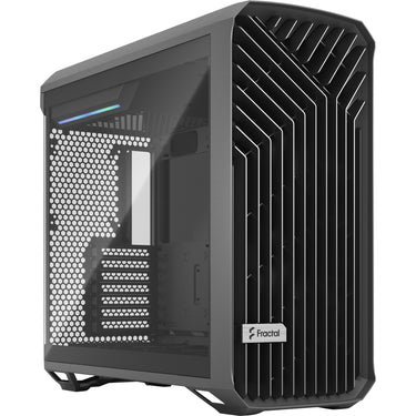 Fractal design torrent gray tg light tint midi tower behuizing (grijs | 2x usb-a | 1x usb-c | tempered glass)