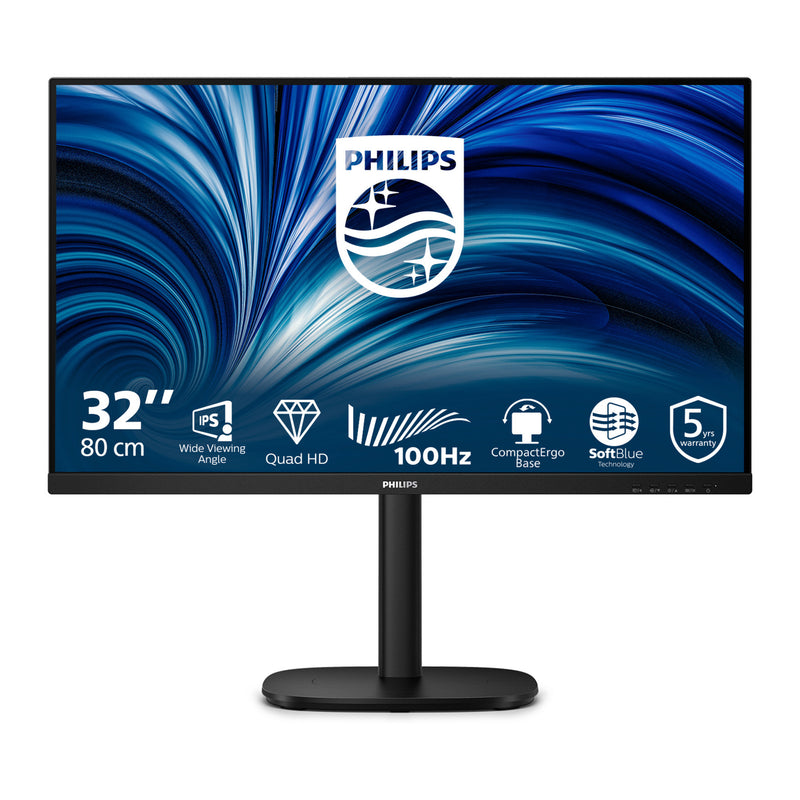 Load image into Gallery viewer, Philips 32b2n3500 31.5 monitor (zwart, 2x hdmi, displayport, 3x usb-a, usb-b)
