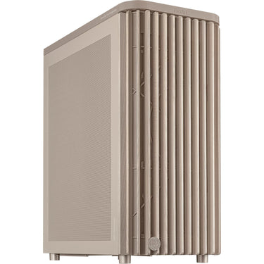 Asus proart pa401 wood edition - mesh panel midi tower behuizing (beige houtkleur | 2x usb-a | 1x usb-c)