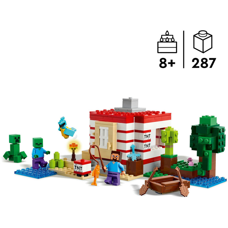 Load image into Gallery viewer, Lego minecraft - het tnt junglehuis constructiespeelgoed (21275)
