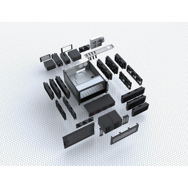 Load image into Gallery viewer, Silverstone rm61-312, rack, serverbehuizing (zwart | 6u)
