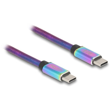 Delock usb 2.0 usb-c kabel, 2 meter (meerkleurig)