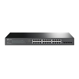 Tp-link omada sg2428p jetstream 28-poorts gigabit smart-switch (zwart, 24x poe+)