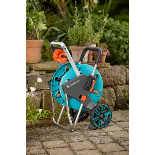 Gardena slangenwagen aquaroll m easy (turquoise grijs, 18515-20)
