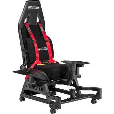 Next level racing flight seat pro racing simulator (zwart rood)