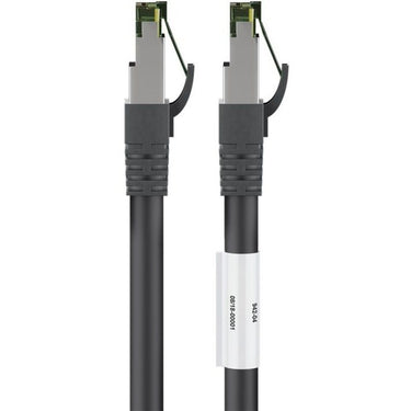 Goobay patchkabel cat.8.1 s ftp (zwart, 0,25 meter)