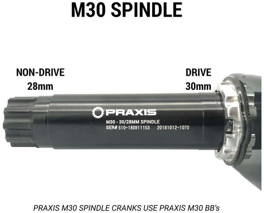 Praxis Trapas adapter M30 BB30 PF30 Road 68mm