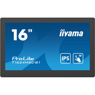 Iiyama prolite t1624msc-b1 15.6 touchscreen monitor (zwart, hdmi, 2x usb-a)