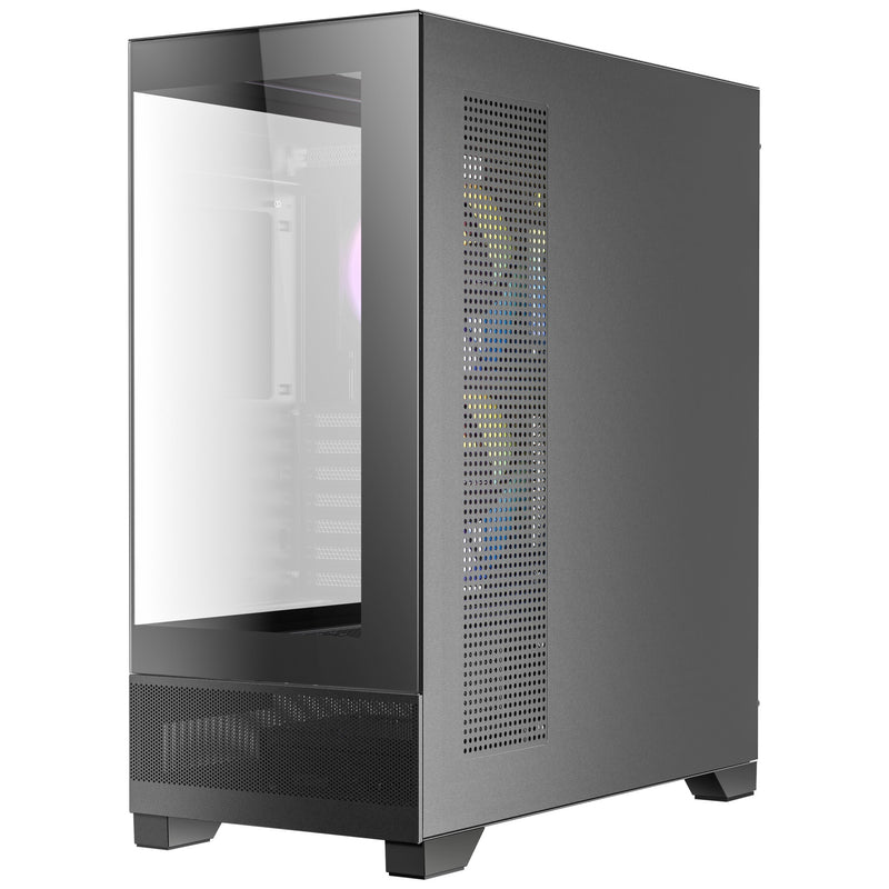 Load image into Gallery viewer, Antec cx700 argb midi tower behuizing (zwart | 1x usb-a | 1x usb-c | tempered glass)
