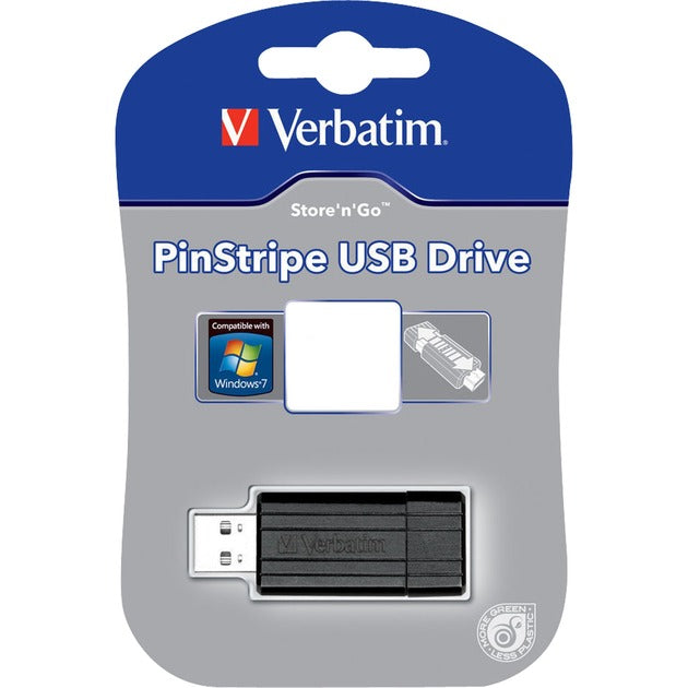 Load image into Gallery viewer, Verbatim pinstripe usb drive 16 gb usb-stick (zwart, usb 2.0)
