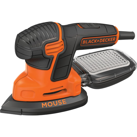 Black+decker 120 watt mouse detailschuurmachine ka2500k-qs deltaschuurmachine (oranje zwart, accessoires en koffer inbegrepen)