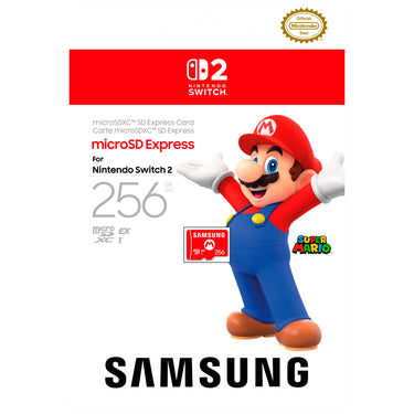 Samsung nintendo switch 2 microsd express card 256 gb geheugenkaart (in mario design)