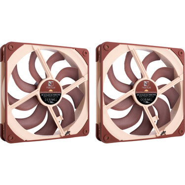 Noctua nf-a14x25 g2 pwm sx2-pp case fans (bruin, 2 stuks, 140 x 140 x 25 mm)
