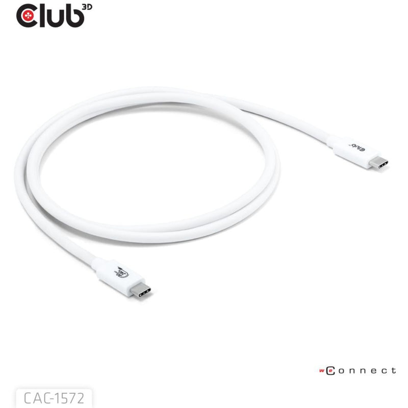 Load image into Gallery viewer, Club 3d gecertificeerde usb-c kabel (wit, 1,2 meter, 240 w)
