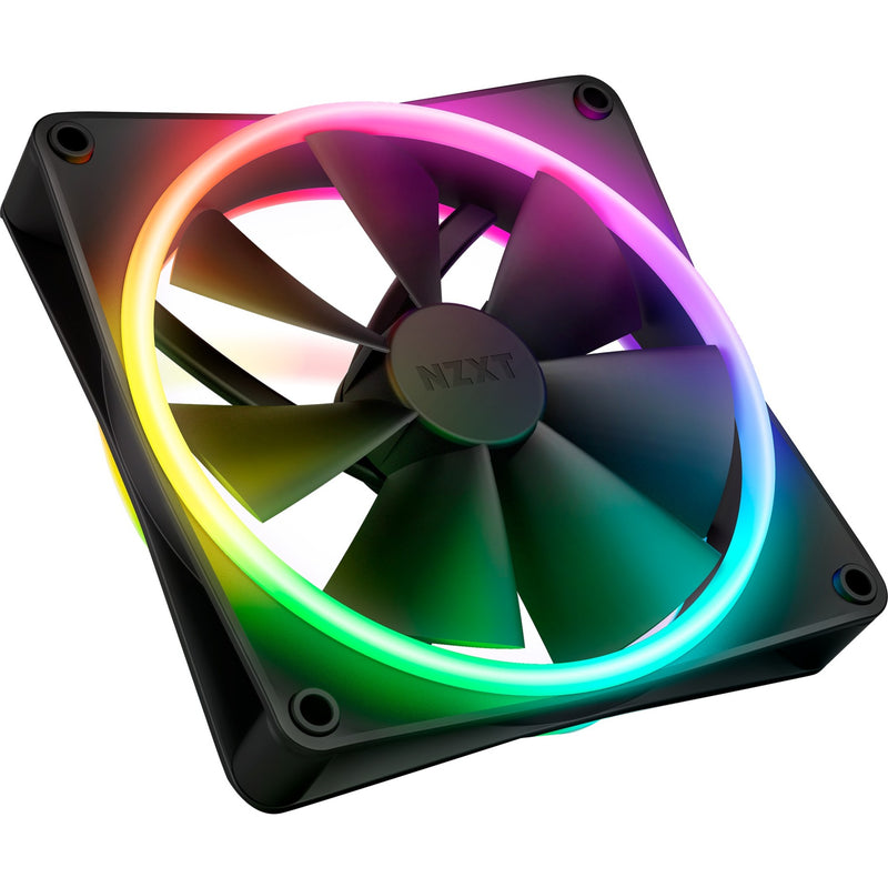 Load image into Gallery viewer, Nzxt f140 rgb duo case fan (zwart, 140 x 140 x 25 mm, pwm, zonder controller)
