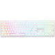 Ducky zero 6108 pure white rgb mechanisch gaming toetsenbord (wit, us lay-out (qwerty), cherry mx2a red, 100%, rgb leds, double-shot pbt, hot swap, 2.4ghz | bluetooth | usb-c)