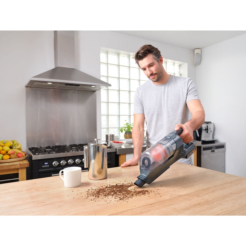 Load image into Gallery viewer, Black+decker bhfea18d1-qw 18v 2.0ah 2-in-1 steelstofzuiger met verwijderbare accu (18v 2.0ah accu en oplader inbegrepen)
