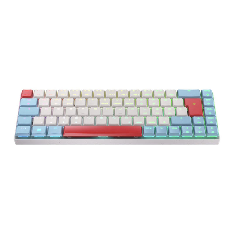 Load image into Gallery viewer, Cherry mx-lp 2.1 compact wireless rgb mechanisch toetsenbord (wit, us lay-out (qwerty), mx low profile speed, 65%, rgb, abs keycaps, 2.4 ghz | bluetooth 5.2 | usb-c)
