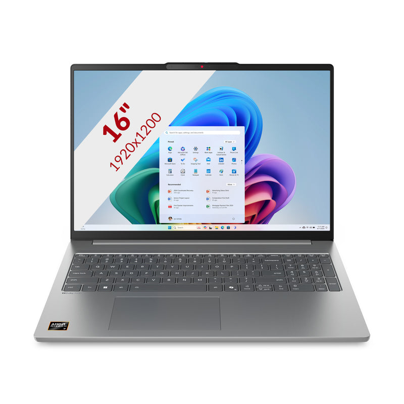 Load image into Gallery viewer, Lenovo ideapad slim 5 16akp10 (83hy008kmh) 16 copilot+ laptop (grijs | ryzen ai 7 350 | radeon 860m graphics | 16 gb | 512 gb ssd)
