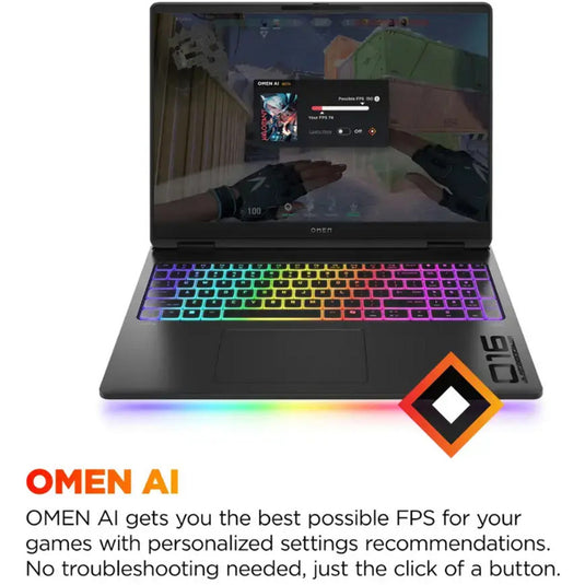 Hp omen max 16-ah0370nd 16 gaming laptop (zwart | core ultra 7 255hx | rtx 5070 ti | 32 gb | 2 tb ssd)