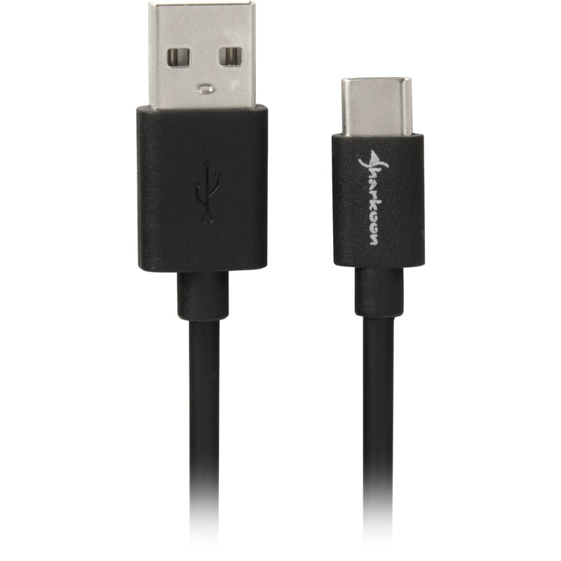 Load image into Gallery viewer, Sharkoon usb-a 2.0 - usb-c kabel (zwart, 1,5 meter)
