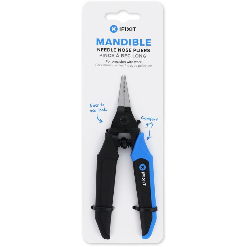 Load image into Gallery viewer, Ifixit mandible needle nose pliers grijptang (zwart blauw)
