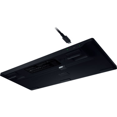 Razer blackwidow v4 low-profile rgb mechanisch gaming toetsenbord (zwart, us lay-out (qwerty), low-profile yellow, 80% (tkl))