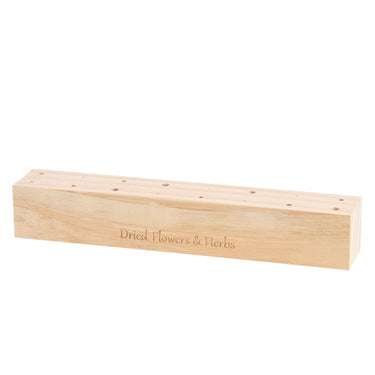 Esschert design bloemen en kruiden standaard hout 25x4x4cm ( exclusief bloemen )