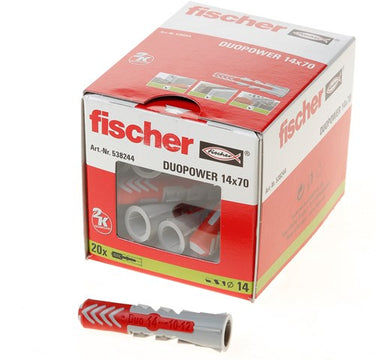 Fischer duopower pluggen 14x70mm - 20 stuks